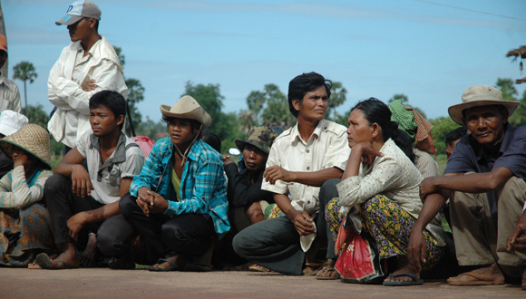 Caminada pel dret a la terra a Cambodja. Foto: Witness.org via Flickr.