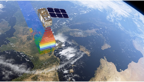 Representació de com el satèl·lit 'Copernicus' capta imatges de la Terra. En l'Observació de la Terra les dades s'obtenen tant d'imatges de satèl·lit com de mesures in situ, preses directament sobre el terreny. Autor: Agència Espacial EuropeaRepresentació de com el satèl·lit 'Copernicus' capta imatges de la Terra. En l'Observació de la Terra les dades s'obtenen tant d'imatges de satèl·lit com de mesures in situ, preses directament sobre el terreny. Autor: Agència Espacial Europea