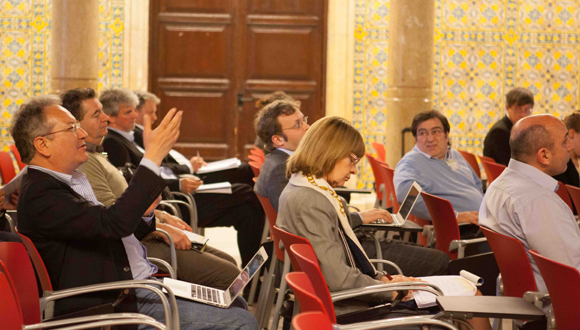 Debate during the GEPW7. Photo: Abel Pau.