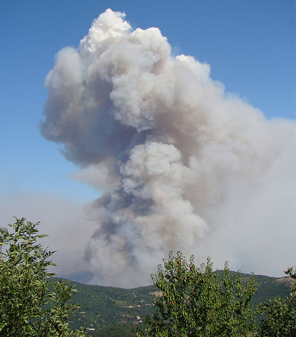 Incendi de la Jonquera el 2012. Autor: CREAF