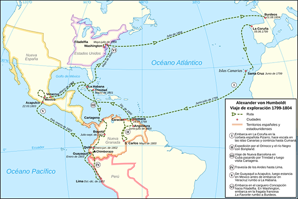 Map_Alexander_von_Humboldt_expedition-es