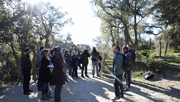 Jornada vinculada al projecte Life MEDACC de trobada amb periodistes i comunicadors científics del passat novembre de 2015 a l'Empordà. Autor: CREAF