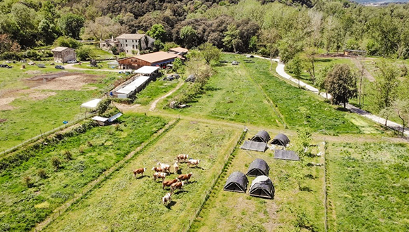 Foto aèria de Planeses. Autor de la foto: Adrià Nebot.