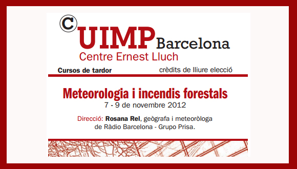 Curso CUIMP: Meteorologia i incendis forestals 