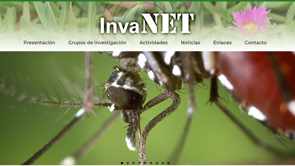 Página principal de la web de InvaNET.