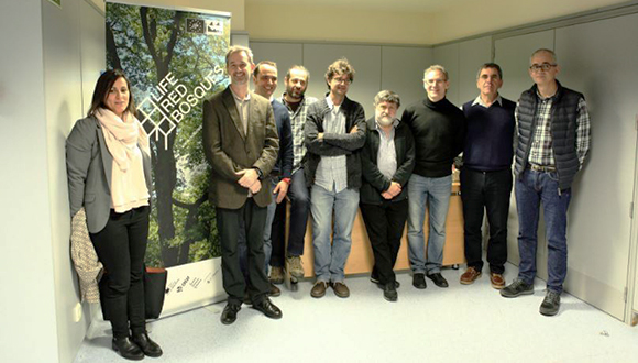 Els participants a la jornada de presentació del projecte LIFE RedBosques