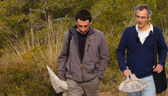 Sergio Osorio and Jordi Bosch. Credit: CREAF.