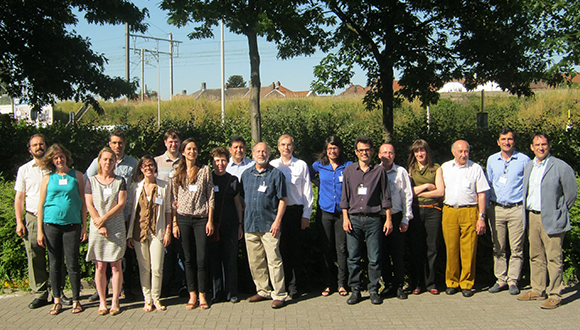 The WaterInnEU team with the Advisory Board in Antwerp.