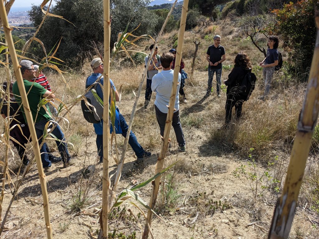 Participantes en una salida de campo al Parque de la Serralada Marina. Fuente: Florencia Florido.