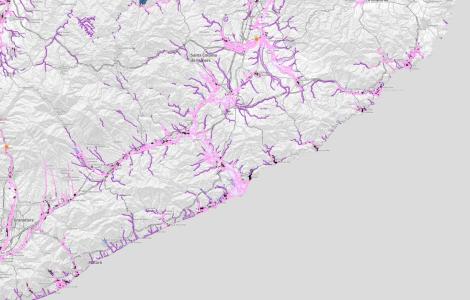 Zones inundables Catalunya ACA